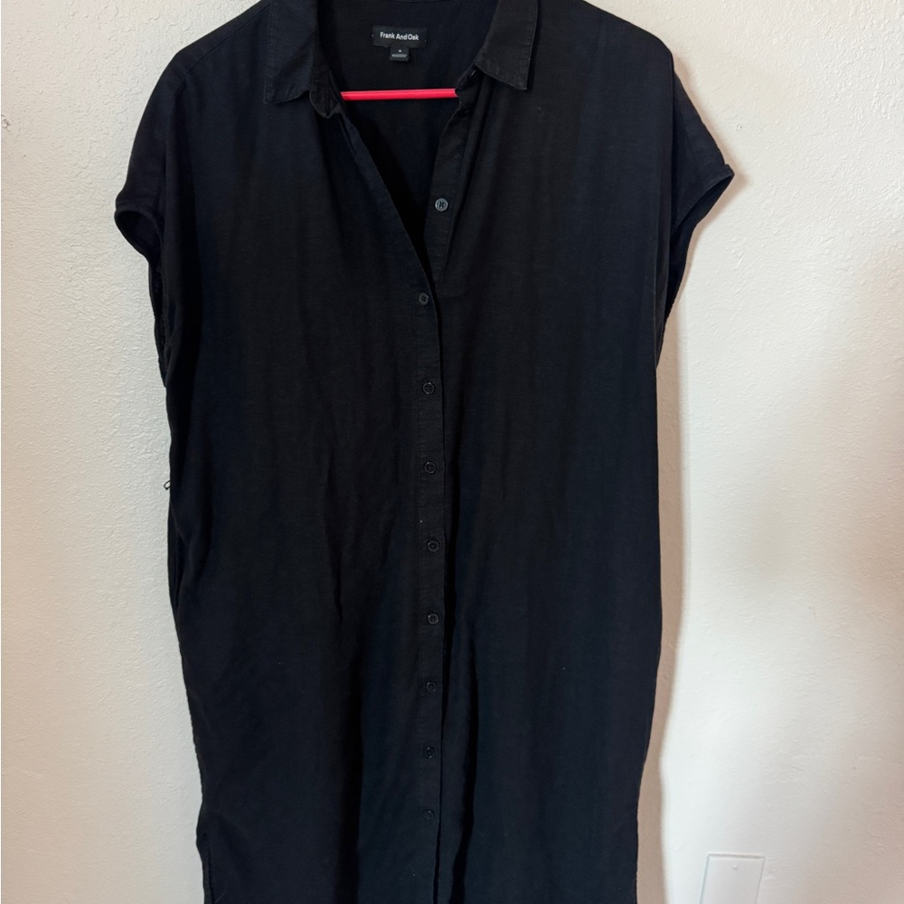 Frank & Oak Black Midi Dress